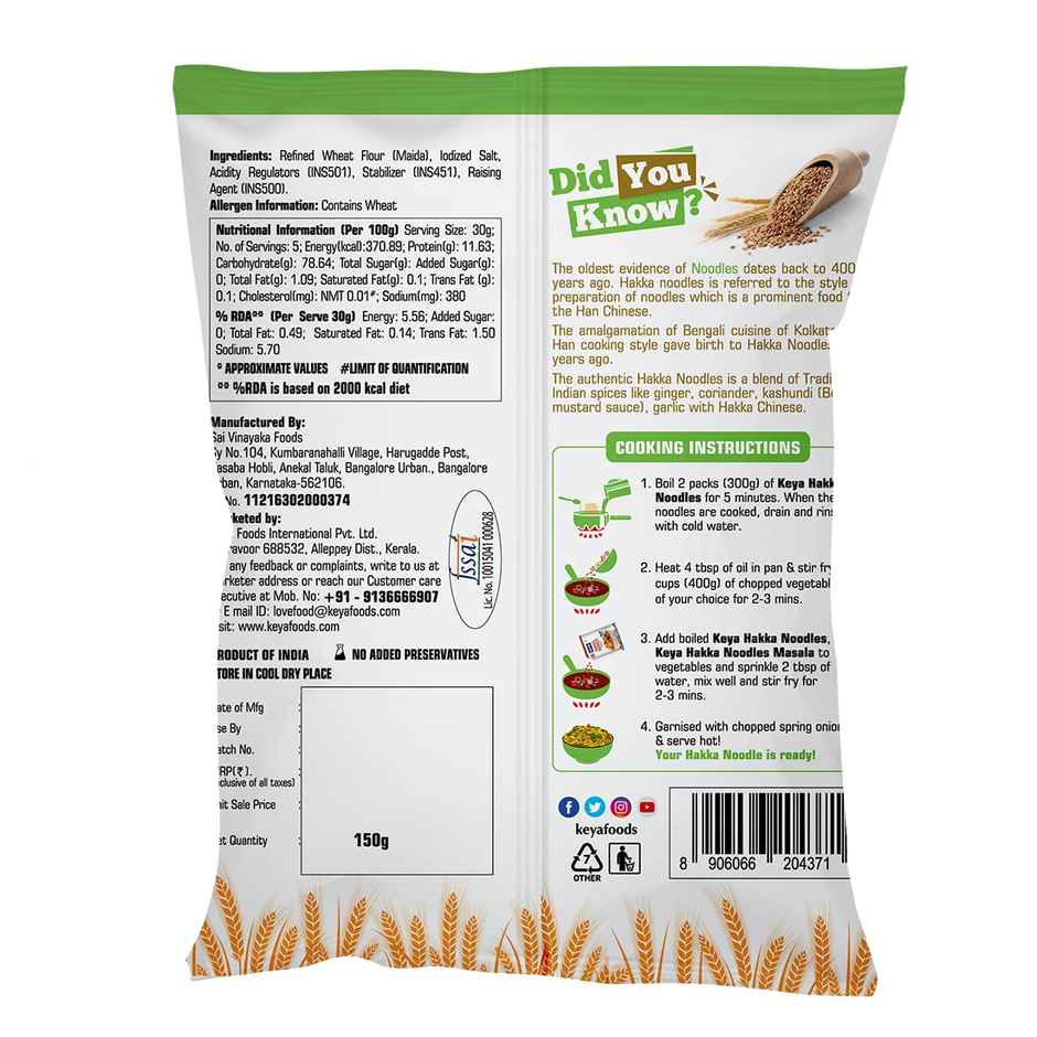 Keya Hakka Noodles - Veg